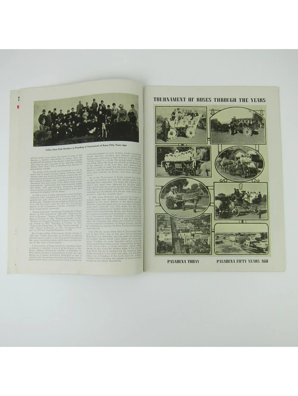 Pasadena Tournament Of Roses Magazine California Golden Jubilee 1939 Vintage